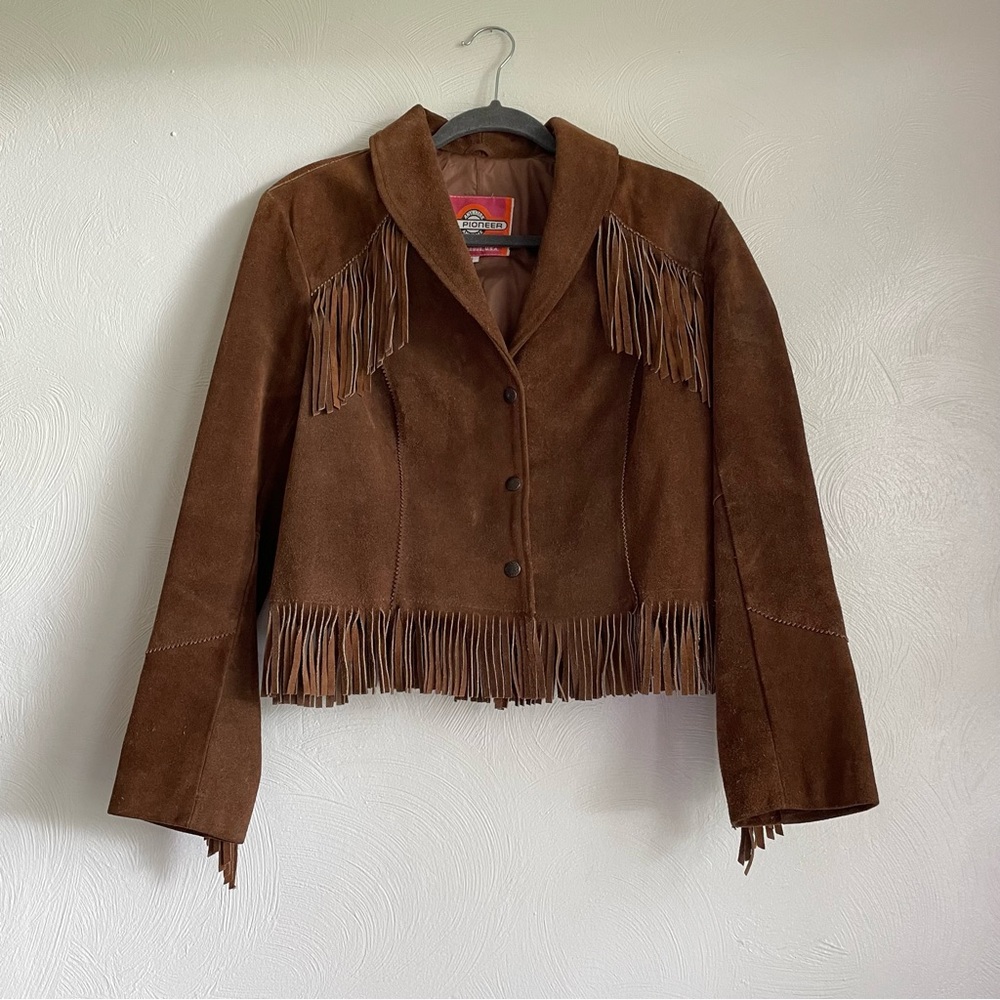 Vintage Ms. Pioneer Fringe Leather Jacket